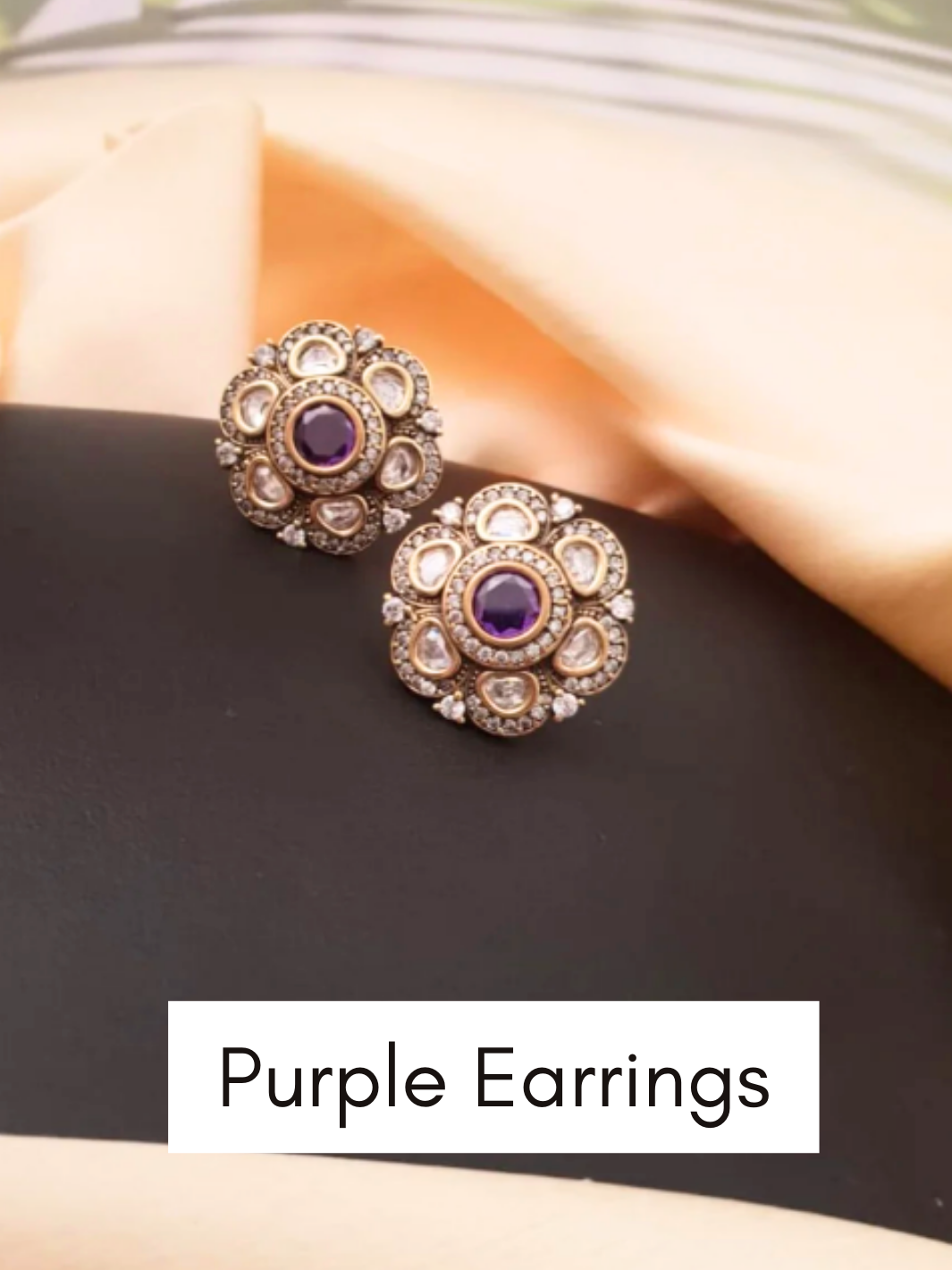Purple Earrings